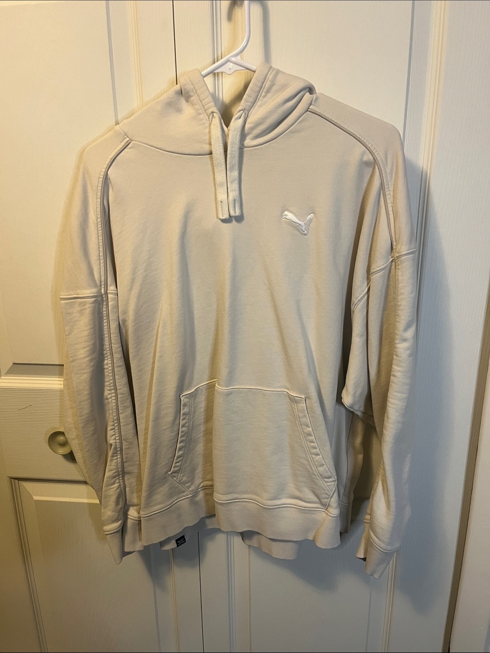 Puma Cream/White Pullover Hoodie